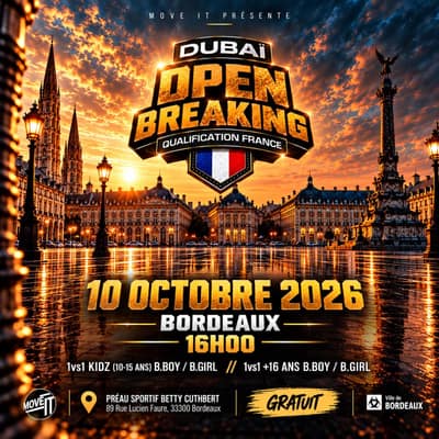 DUBAÏ OPEN BREAKING - QUALIFICATION FRANCE